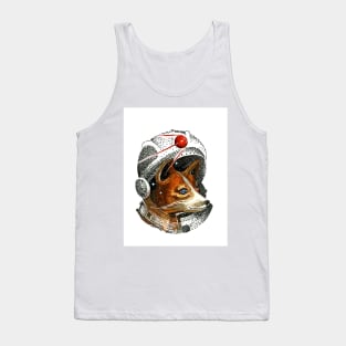 Dogs being man's best friend, The first cosmonaut,  Strelkaa, Space, Galaxy, Universe, Print Art Tank Top